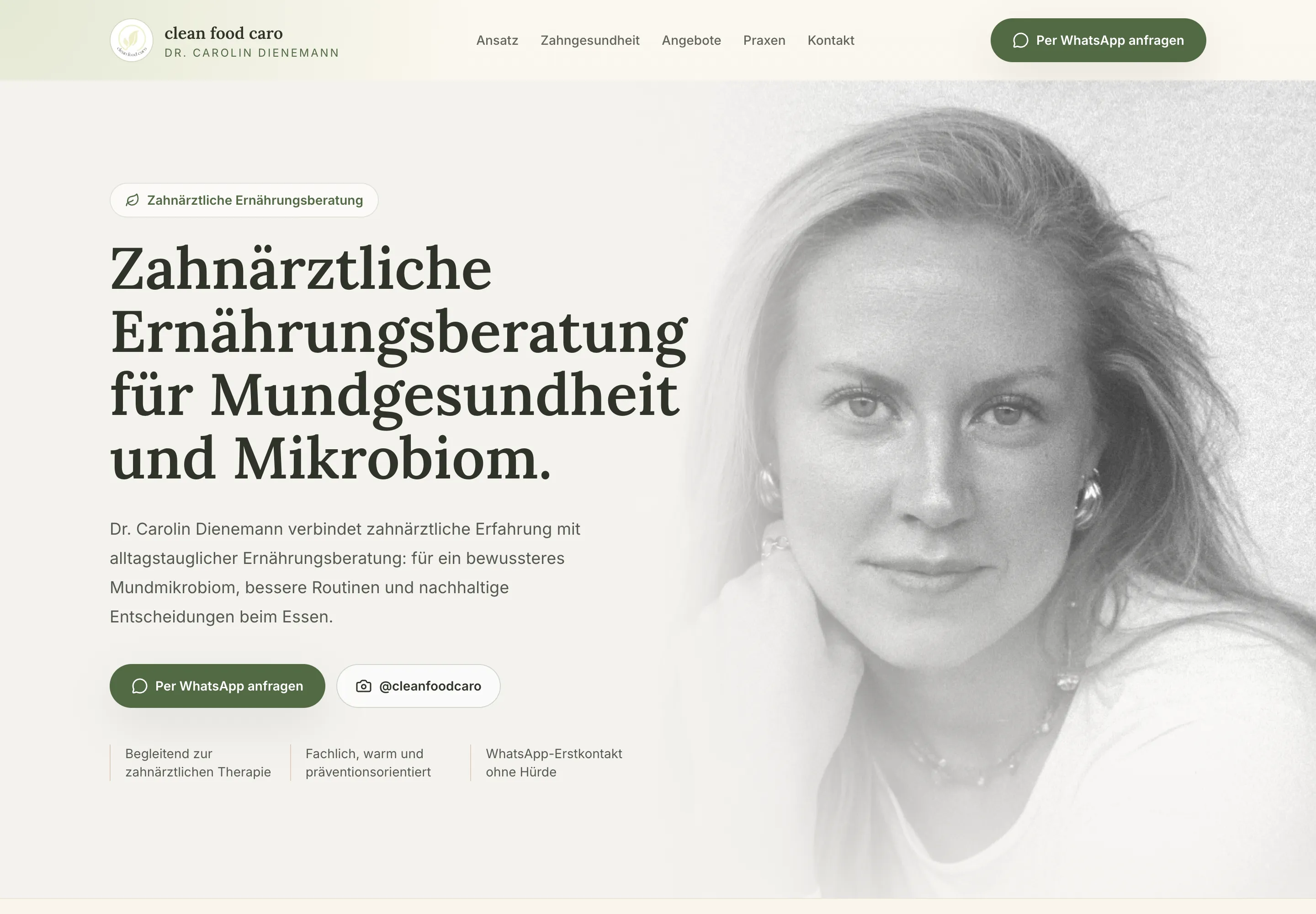 Clean Food Caro Website