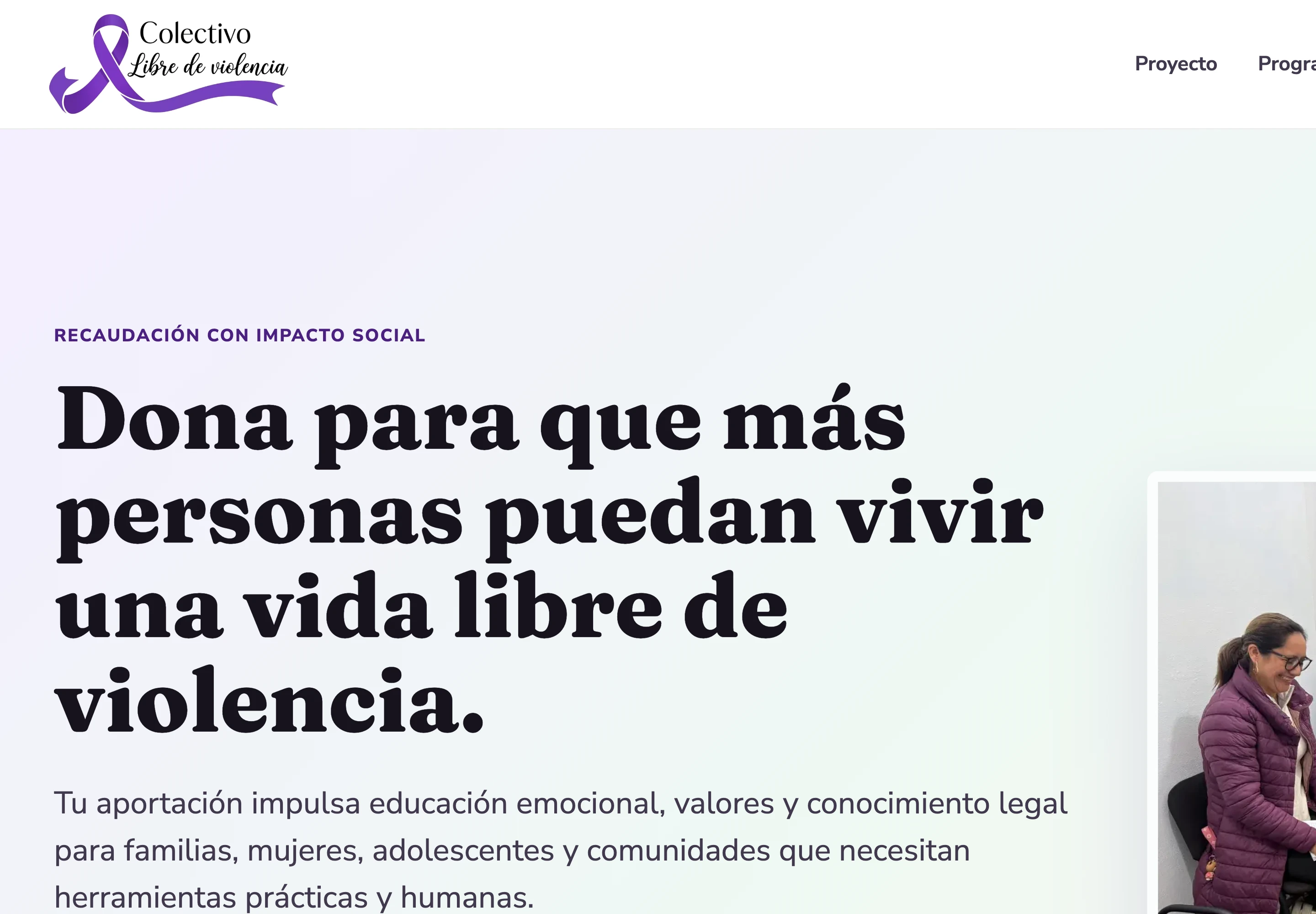 Libre de Violencia Website
